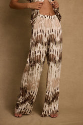 Ladies' casual straight Bohemian trousers